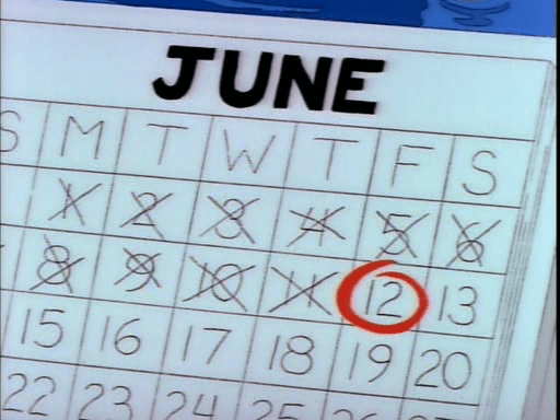 Kamp Krusty3 This won't happen again until 2015. Hopefully Zombie Simpsons will be off the air by then.
