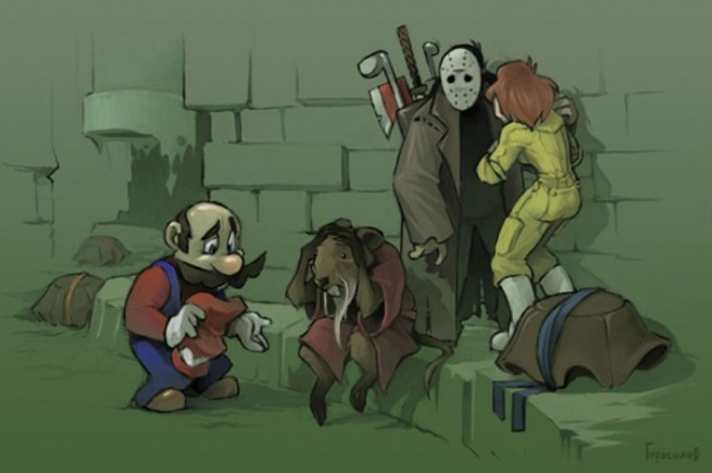 Even Casey Jones' mask looks sad.  