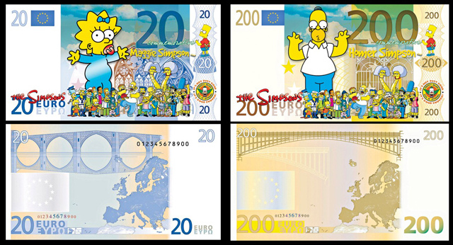 Simpsons Novelty Euros