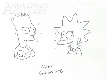 BartLisaGroeningDrawing