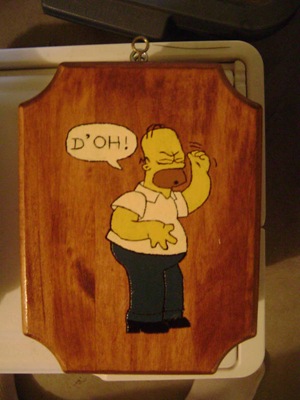 Homer Wood Burned Engraving