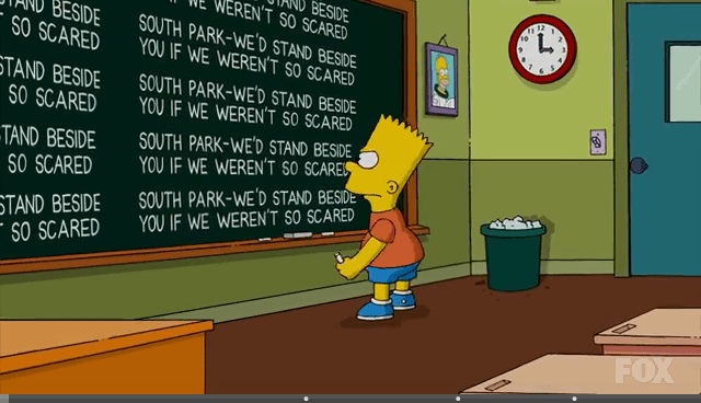 Zombie Simpsons Scared