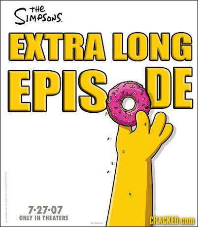 Improved Simpsons Movie Poster