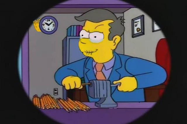 Pencil Sharpening3 (There's a Lemon Behind That Clock!)
