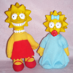 Old Lisa & Maggie Dolls