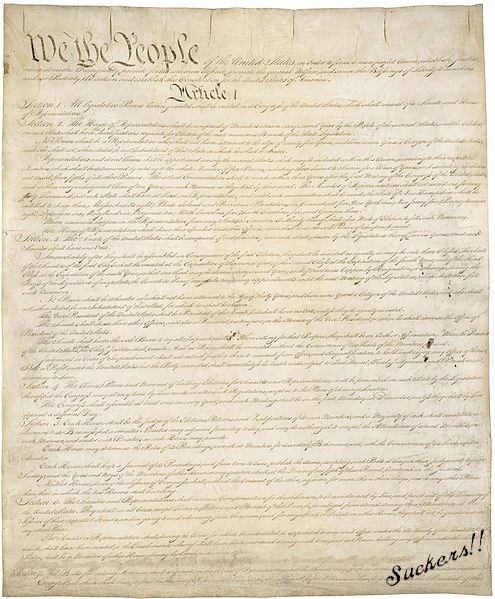 Rare First Draft of the Constitution