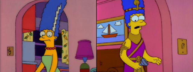 Marge in Costume