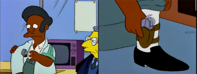 Apu's Badge and Gun